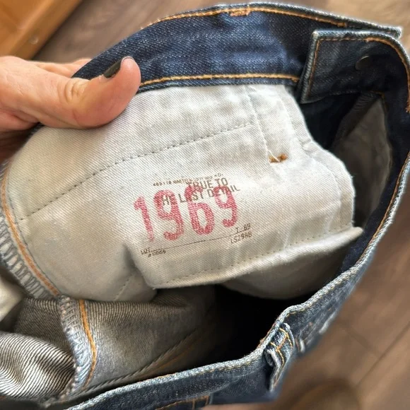 Engineered Dark Blue Denim Jeans size 2 funky cool - Picture 11 of 16